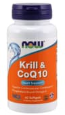 NOW Foods - Krilli & CoQ10 - 60 pehmeää kapselia