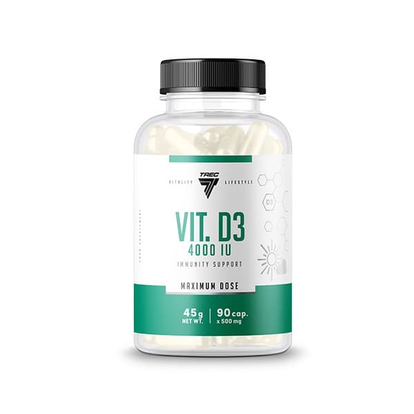 Trec - Vit. D3 - 4000IU, 90 Caps – Trec förpackning