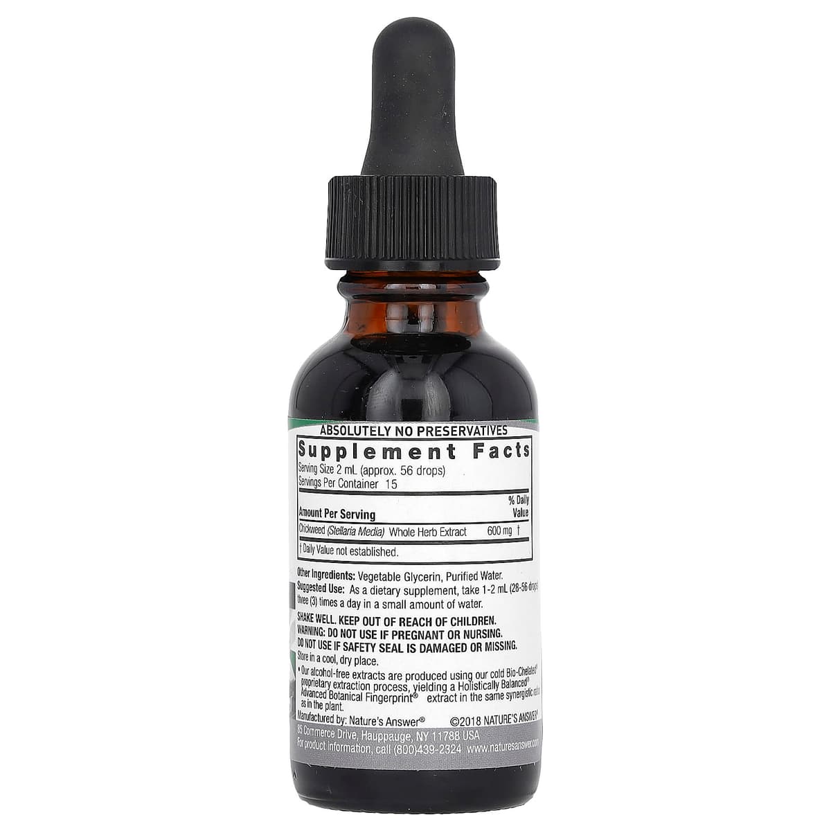 Nature's Answer - Chickweed Extract - 30ml