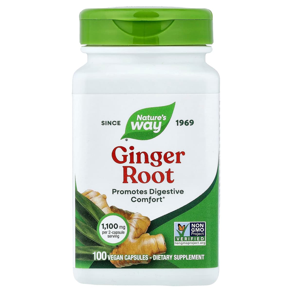 Nature'S Way - Ginger Root - 100 Vcaps