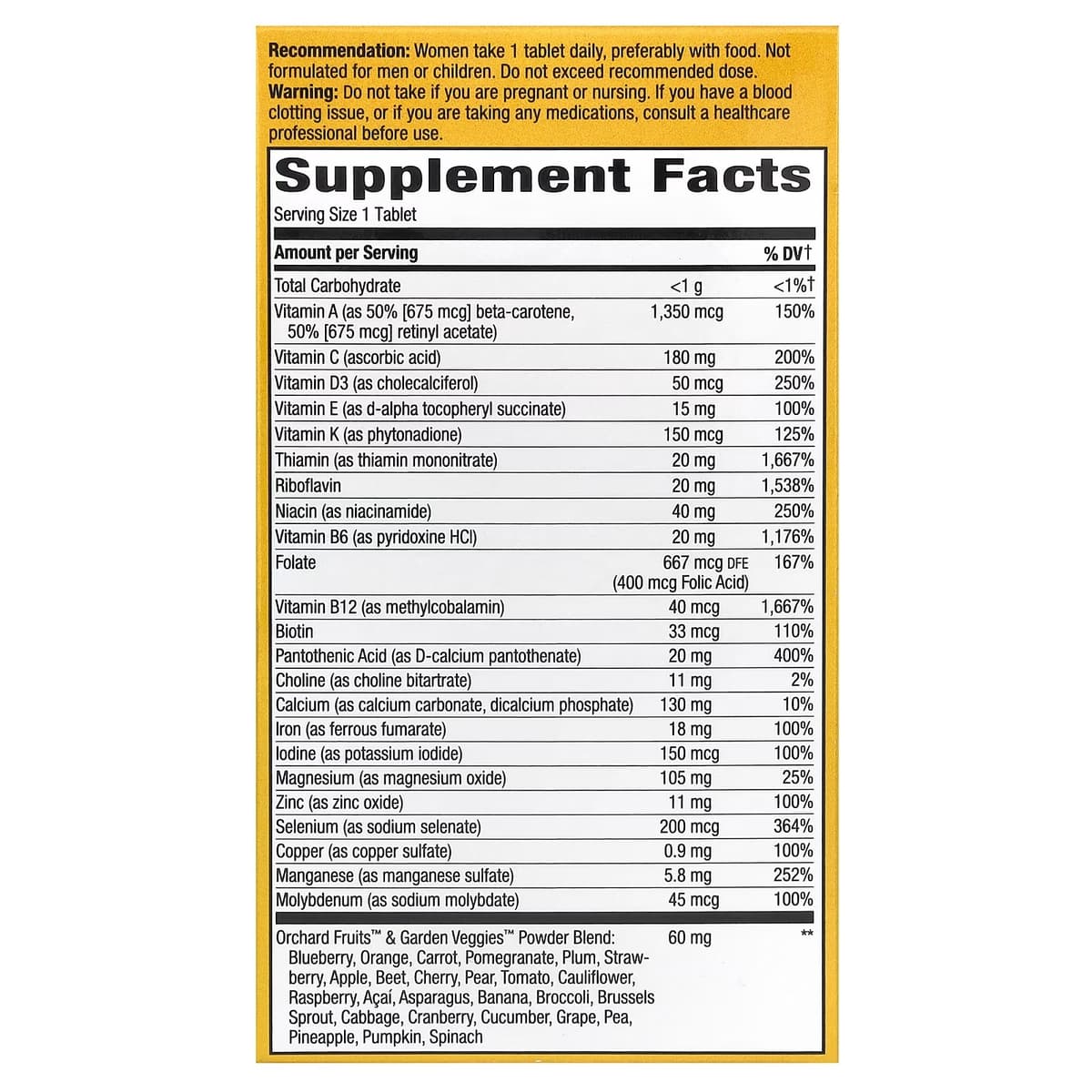 Nature'S Way - Alive! Women'S Ultra Multivitamin - 60 Tabs
