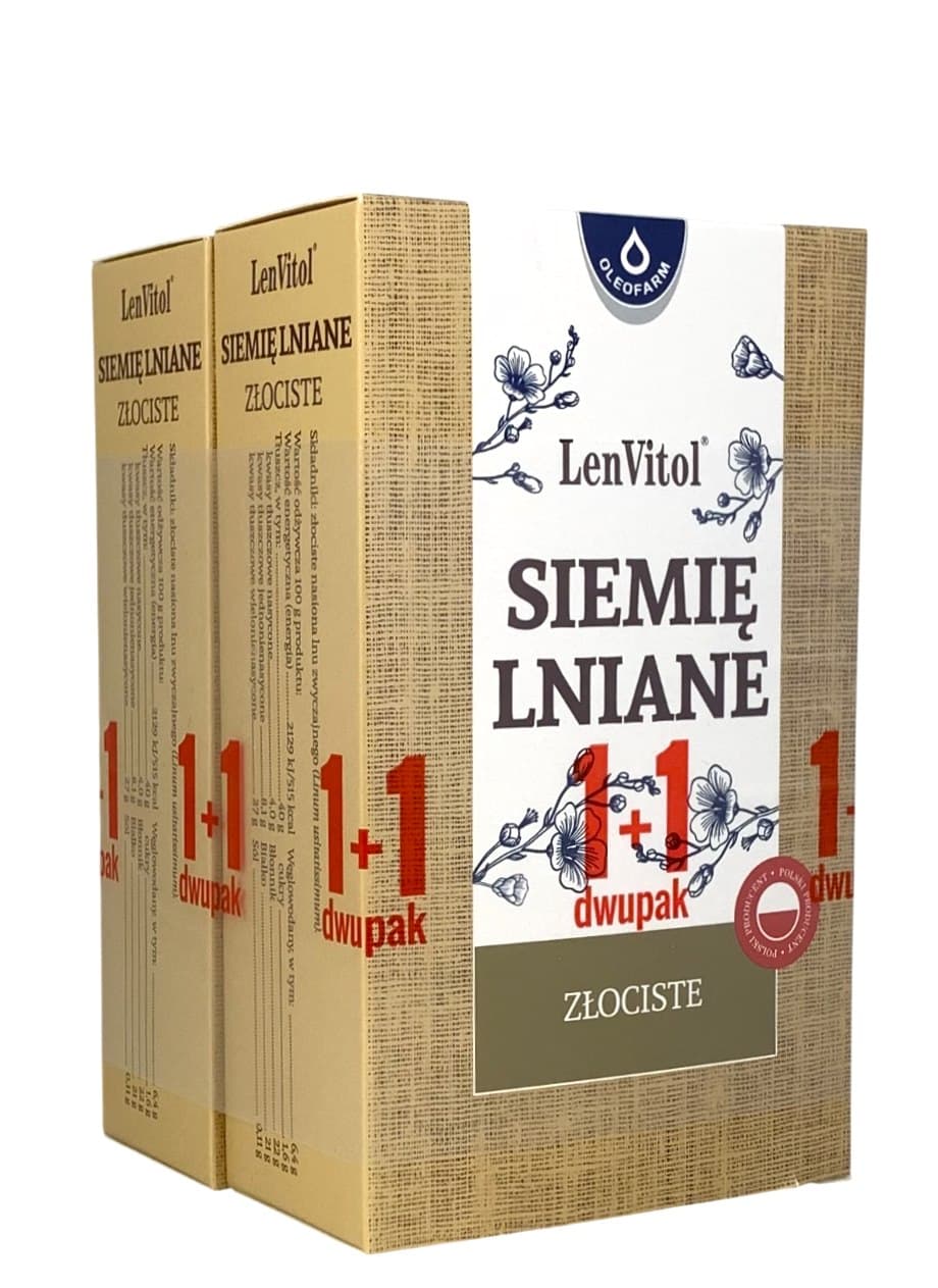 Lenvitol - Golden Flaxseed - 250g + 250g