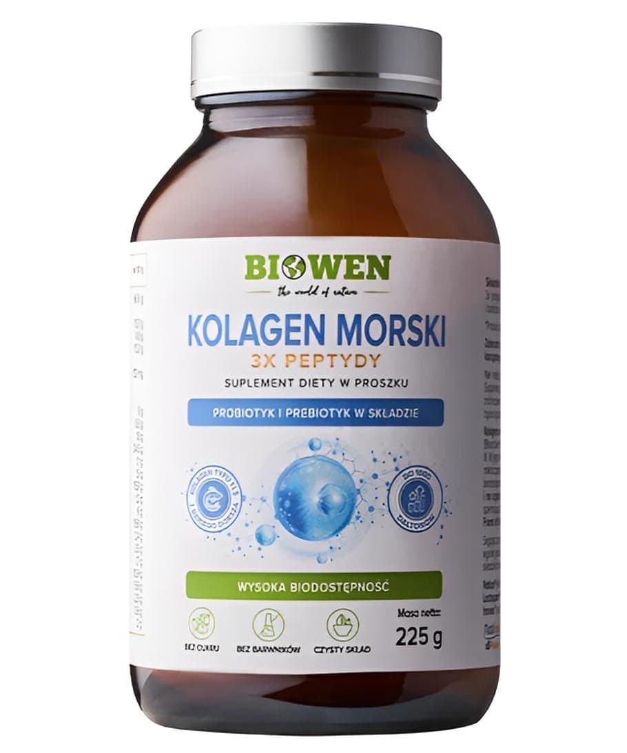 Biowen - Marine Collagen 3x Peptides - 225g – Biowen förpackning
