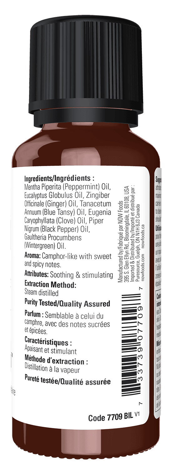 NOW Foods - Essential Oil, Muscle Zen - 30 ml.