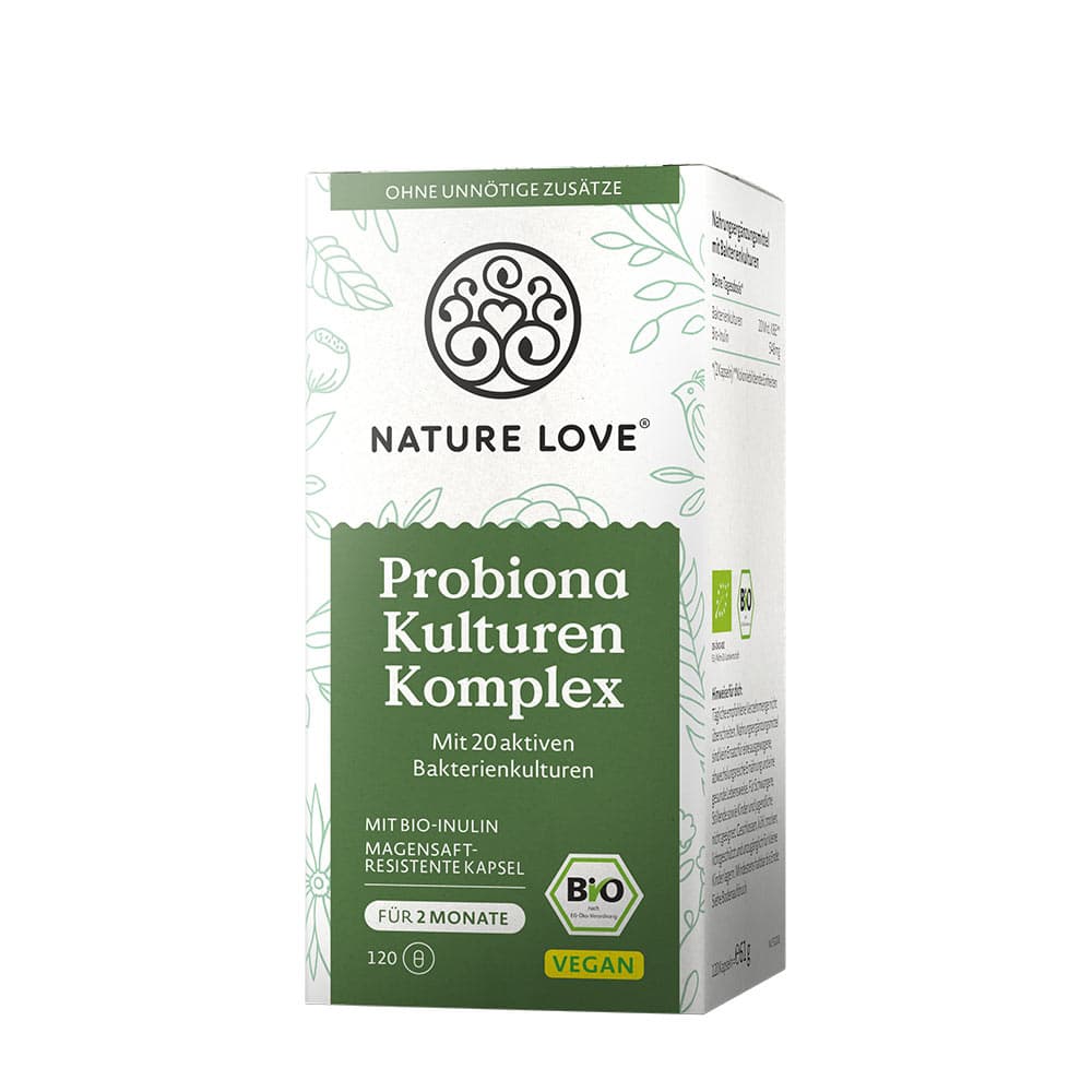 Nature Love - Probiotisk Kulturkompleks - 30 Dage - 120 Kapsler