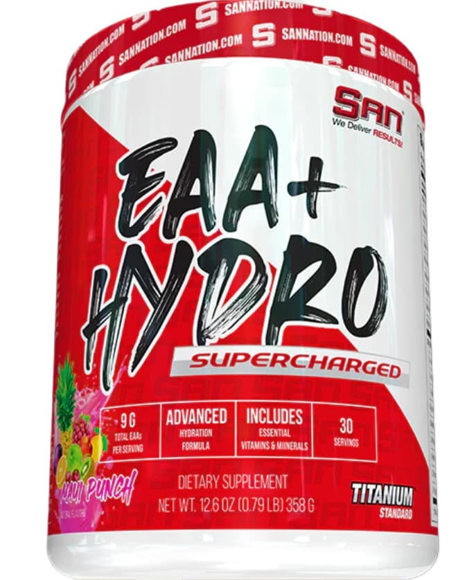 San - EAA Hydro Supercharged, Maui Punch - 358g – Go On förpackning