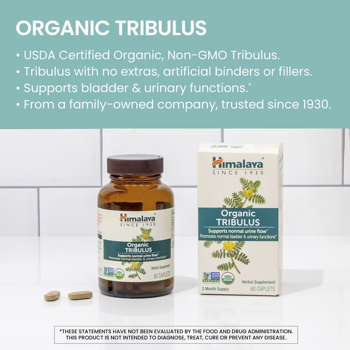Himalaya - Organic Tribulus Men Libido Support - 60 Caplets