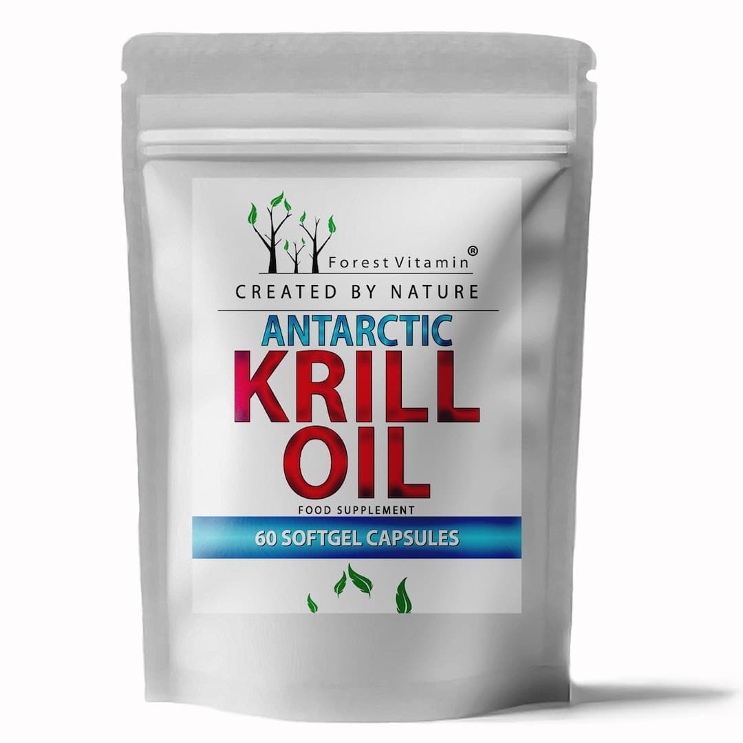 Forest Vitamin - Antarctic Krill Oil - 60 Softgel Capsules – Forest Vitamin förpackning