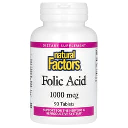 Natural Factors - Folic Acid - 90 Tabs