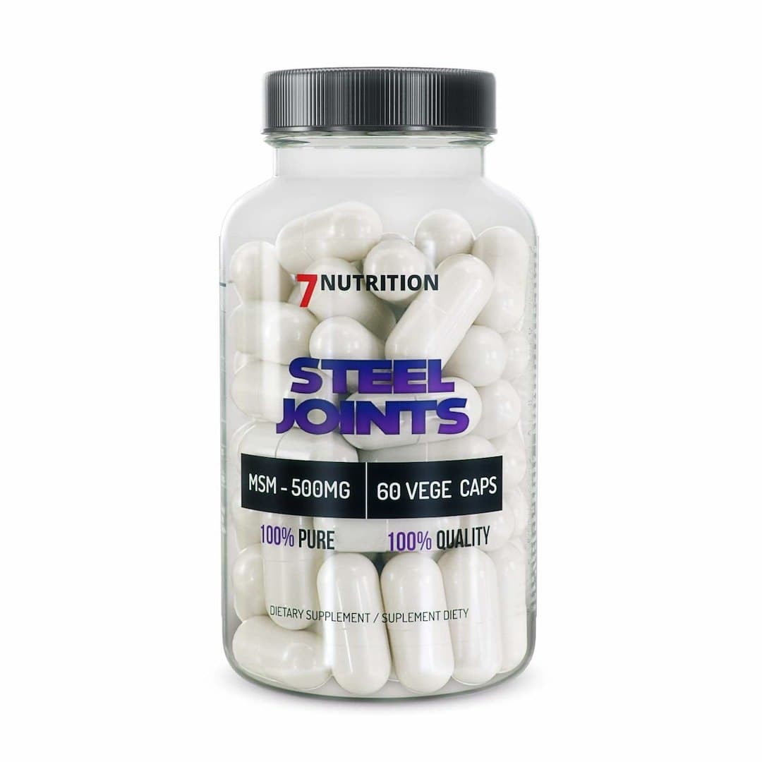 7Nutrition - Steel Joints - 30 Days - 60 Vege Caps – 7 Nutrition förpackning