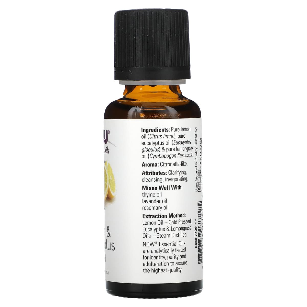 NOW Foods - Lemon & Eucalyptus Essential Oil Blend - 30ml