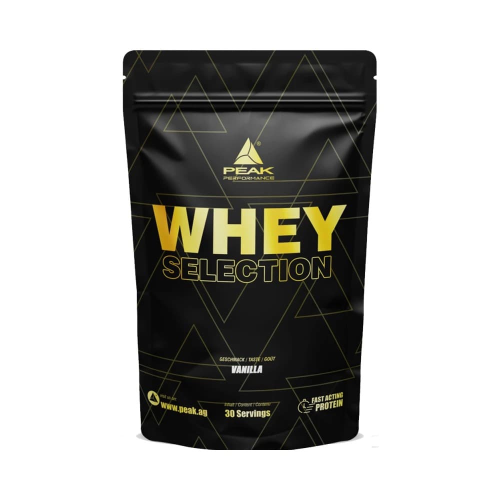 Peak Whey Selection – Peak förpackning