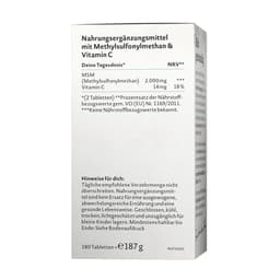 Nature Love - MSM With Vitamin C - 180 Tabs