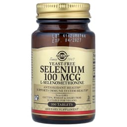 Solgar Selenium Gærfri 100mcg 100 Tabletter