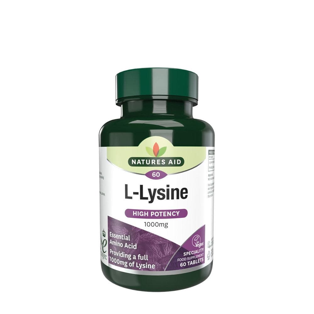 Natures Aid - L-Lysine - 60 Tabs – Nature's Aid förpackning