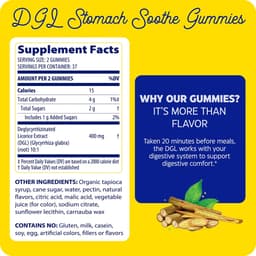 Enzymedica - DGL Stomach Soothe Gummies - 74 Gummies