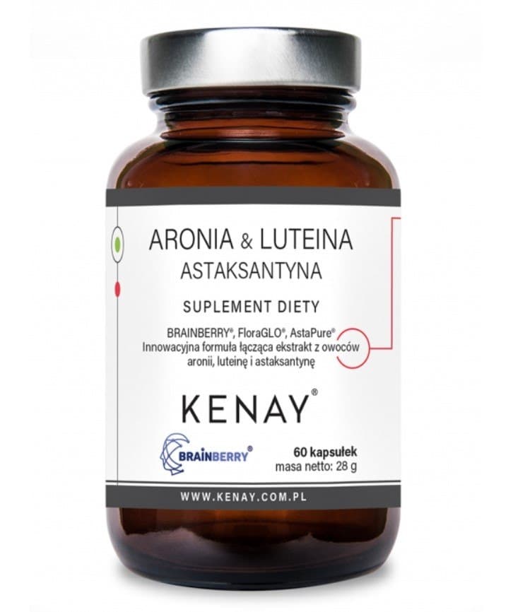 Kenay - Chokeberry & Lutein Astaxanthin - 30 Caps – Kenay förpackning