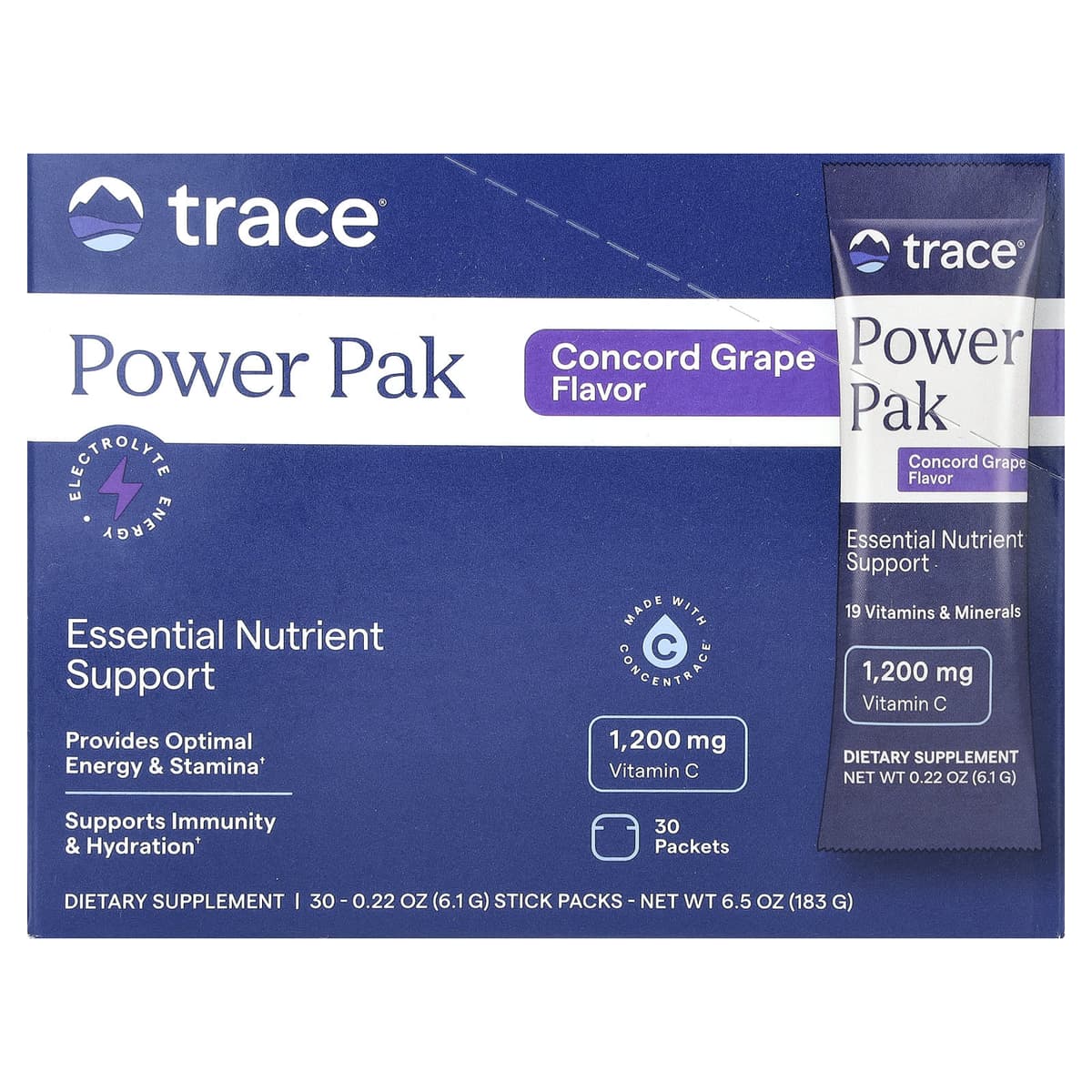 Trace Minerals - Concord Grape - 30 Sachets
