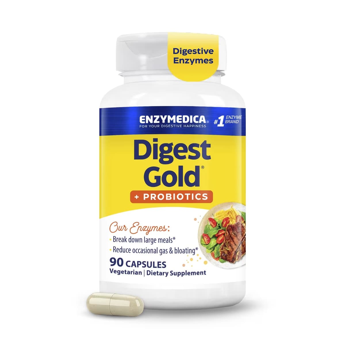 Enzymedica Digest Gold® + Probiotics - 90 Kapsler
