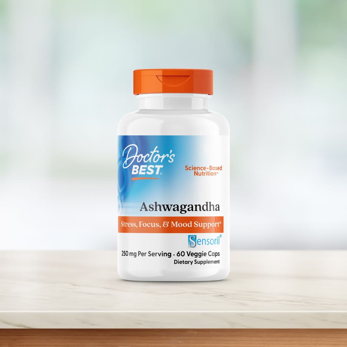 Doctor's Best - Ashwagandha - 60 Veggie Caps