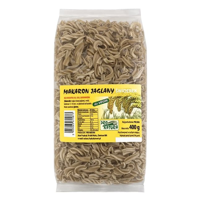 Pro Natura - Millet Pasta - 400g – Pro Natura
