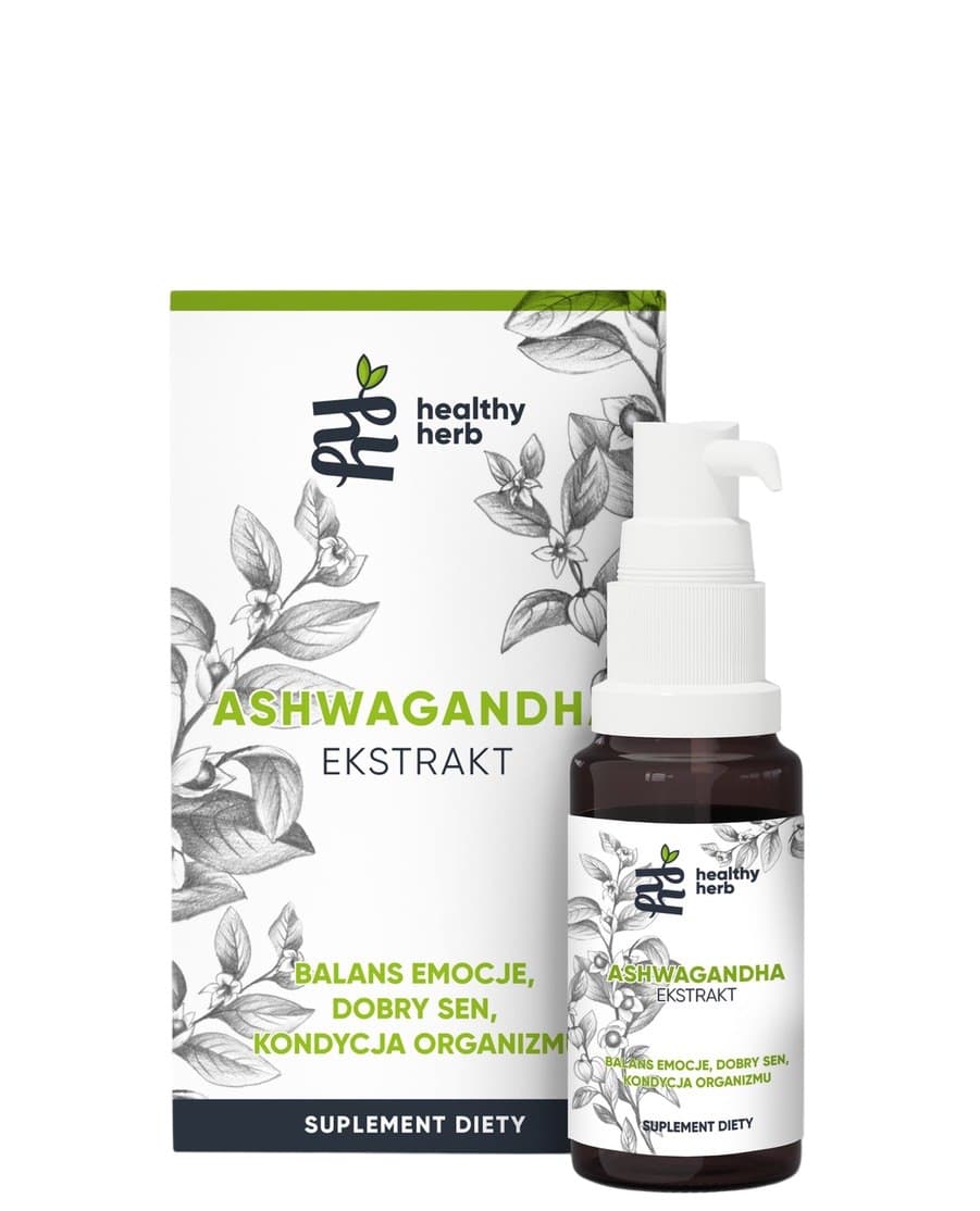 Healthy Herb - Ashwagandha Extract - 30ml – Healthy Herb förpackning