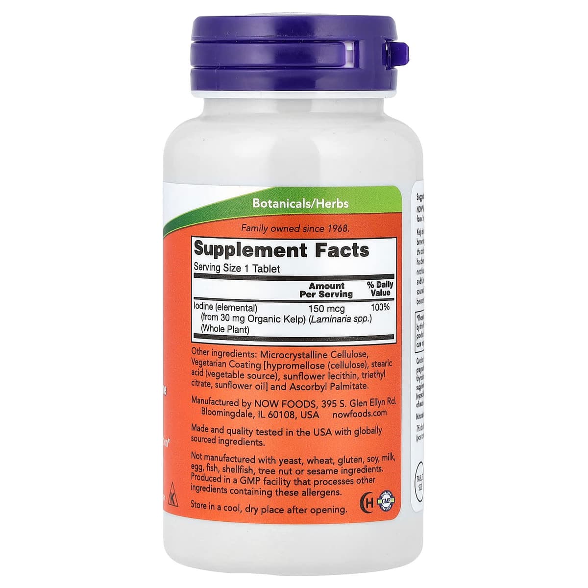 Now Foods - Kelp - Iodine & Mineral Support - 200 Tabs