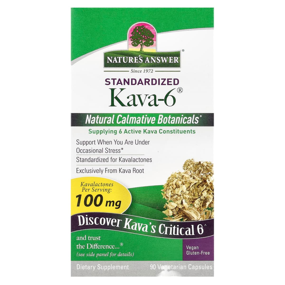 Nature's Answer - Kava-6 - 90 Vcaps