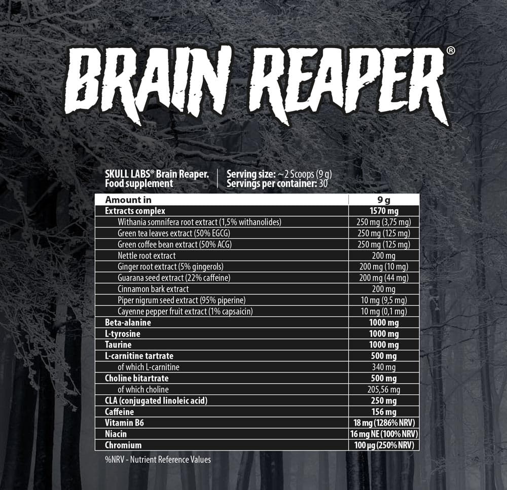 Skull Labs - Brain Reaper - Pre-Workout Lisäravinne