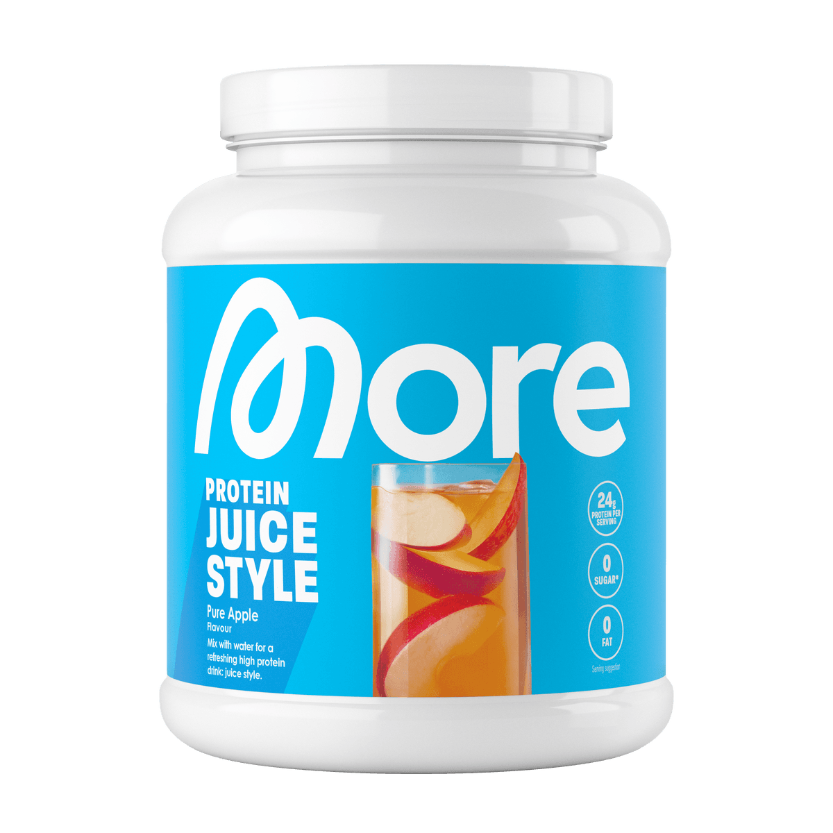 More - Nutrition More Clear - Iste med persika och passionsfrukt, 600 g – More förpackning