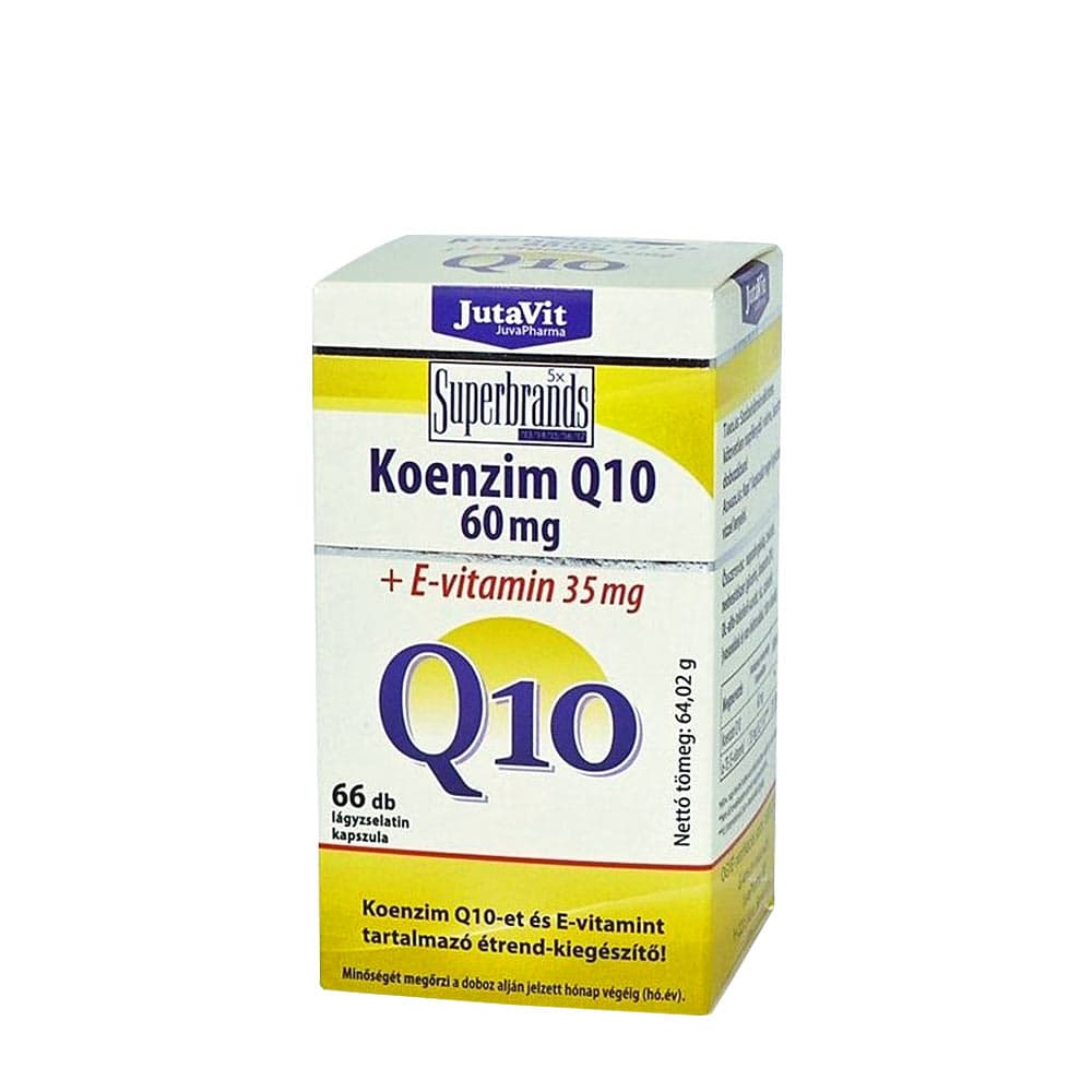 Coenzyme Q10 60mg Sgels - 66 Sgels – Jutavit förpackning