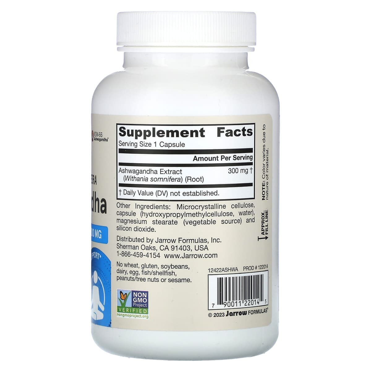 Jarrow Formulas - Ashwagandha - 120 Vcaps