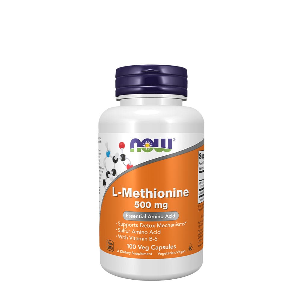 NOW Foods - L-Methionine - 100 Capsules – NOW Foods förpackning