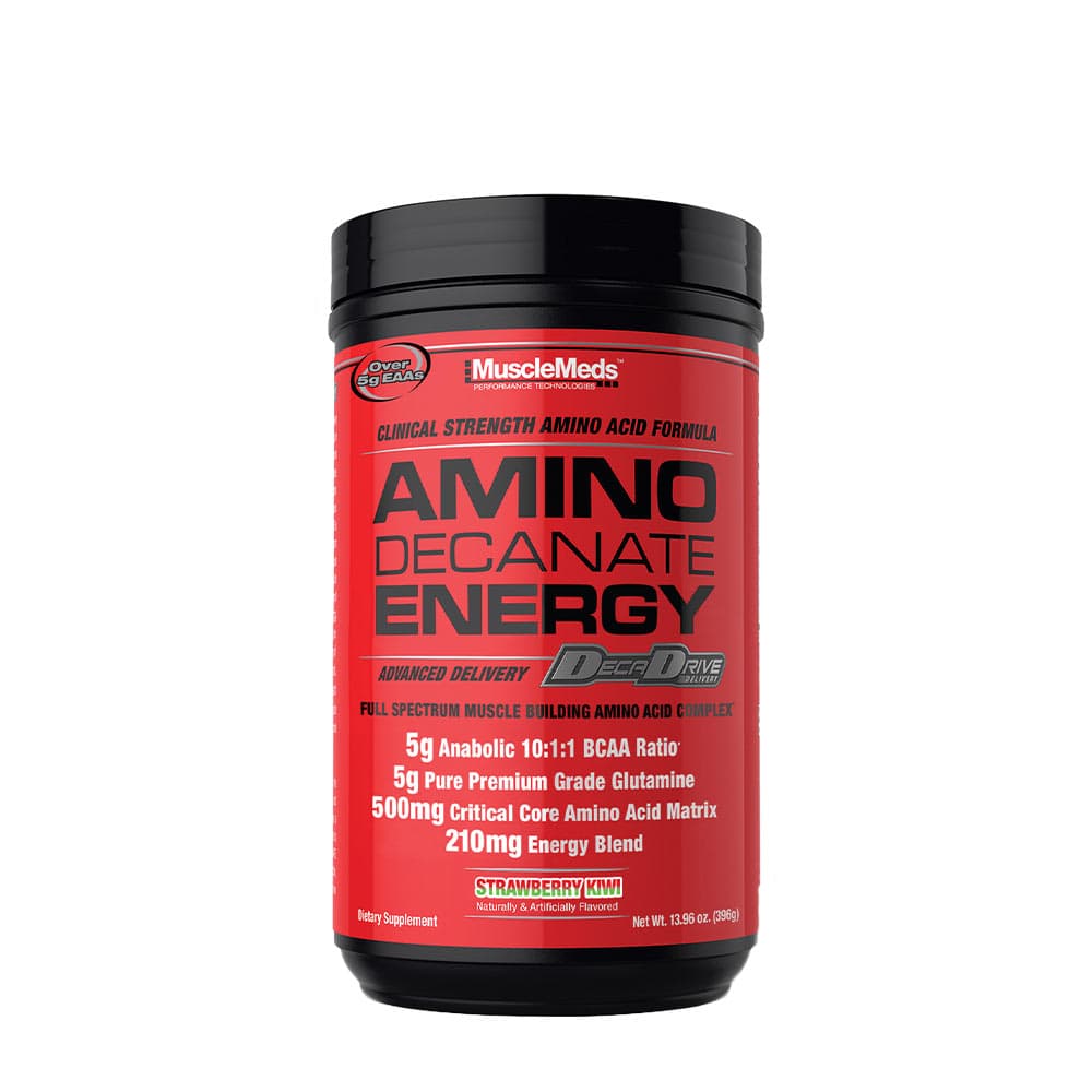 MuscleMeds - Amino Decanate Energy, Strawberry Kiwi - 360g – MuscleMeds förpackning