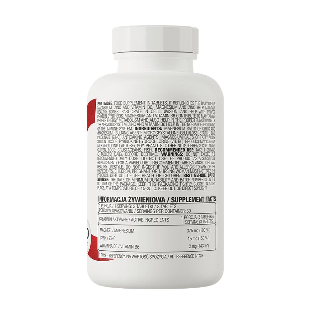 Ostrovit - Magnesium Zinc B - 90 Tabs