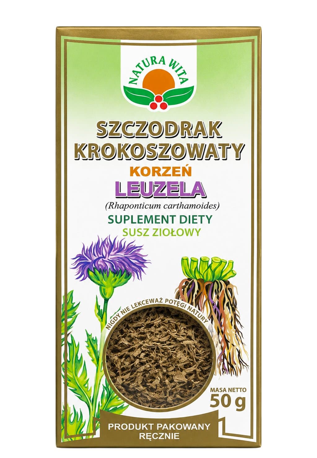 NATURA-WITA - Leuzea Root - 50g – Natura-Wita förpackning