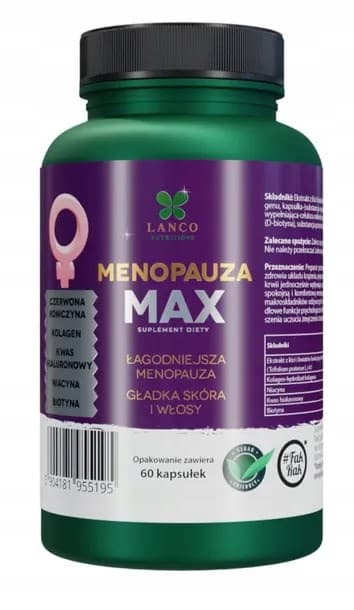 Lanco - Menopauza Max - 60 Caps – Lanco förpackning
