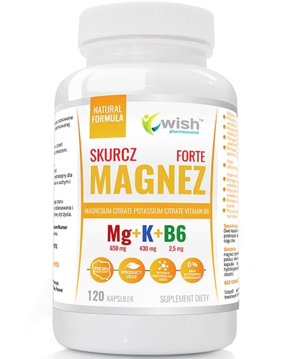 Wish - Magnesium Cramp Forte - 120 Caps – Wish förpackning