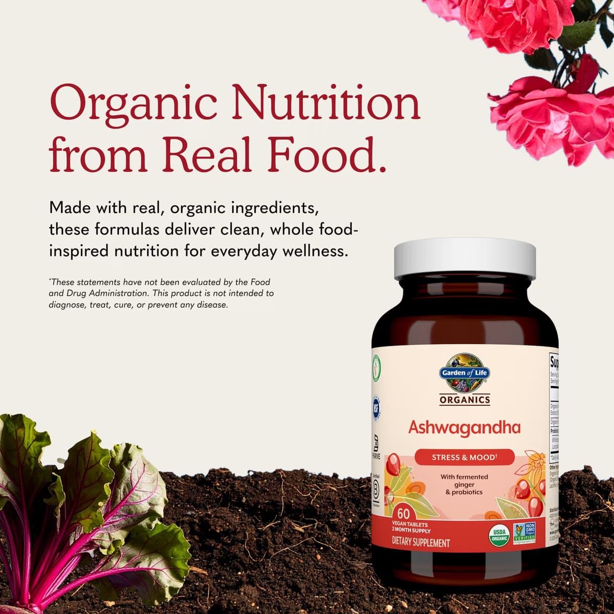 Garden Of Life - Mykind Ashwagandha - 60 Vegan Tabs