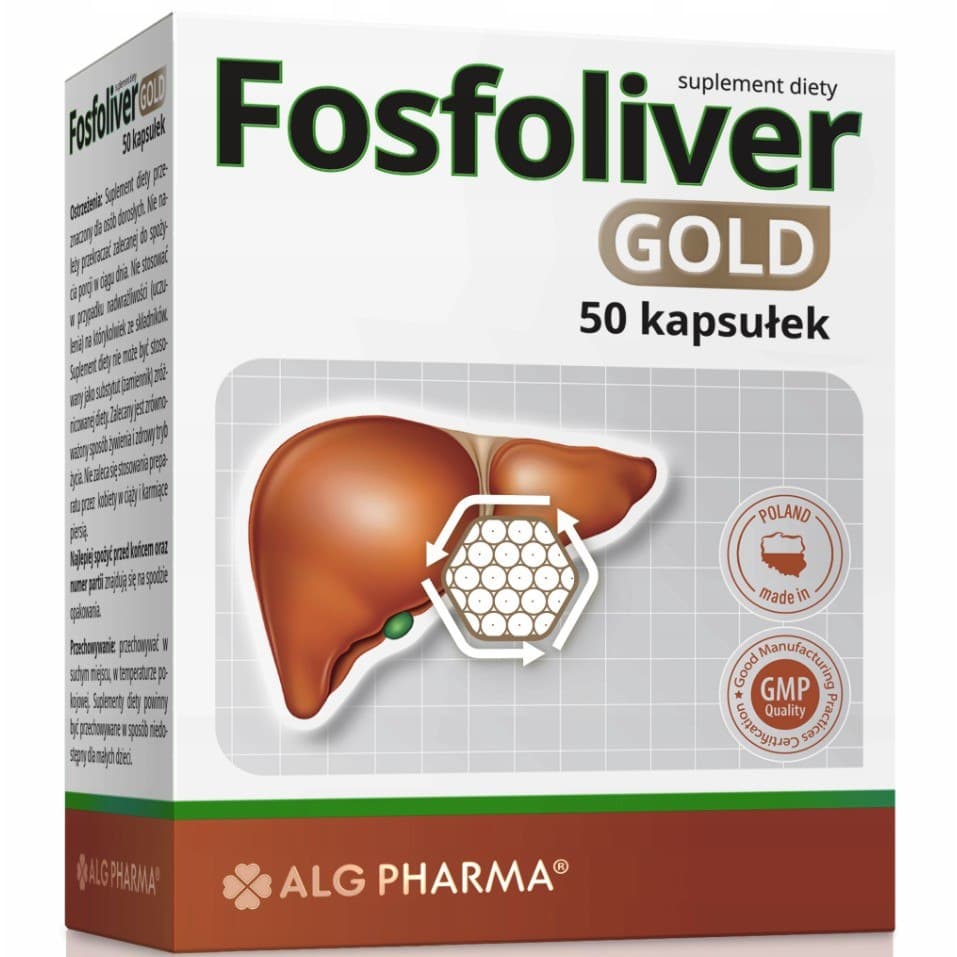 ALG PHARMA - Fosfoliver Gold - 50 Caps – Alg Pharma förpackning