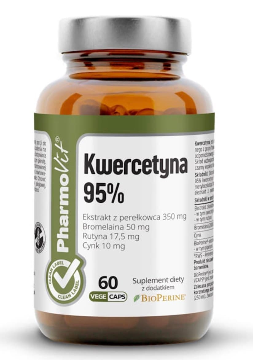 Pharmovit - Quercetin 95% - 60 Vege Caps – Pharmovit förpackning
