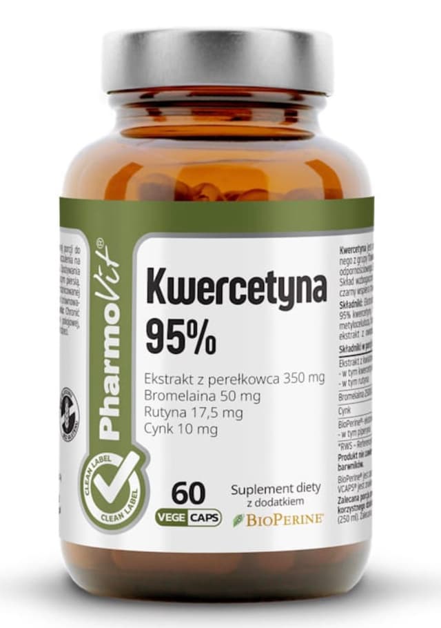 Pharmovit - Quercetin - 95 %, 60 vegetabilske kapsler – Pharmovit