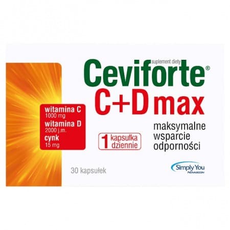 Simply You - Ceviforte C+D Max - 30 Caps – Simply You förpackning