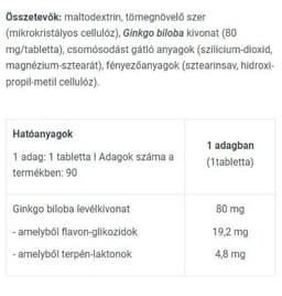 Biotechusa - Ginkgo Biloba - 90 Tabs