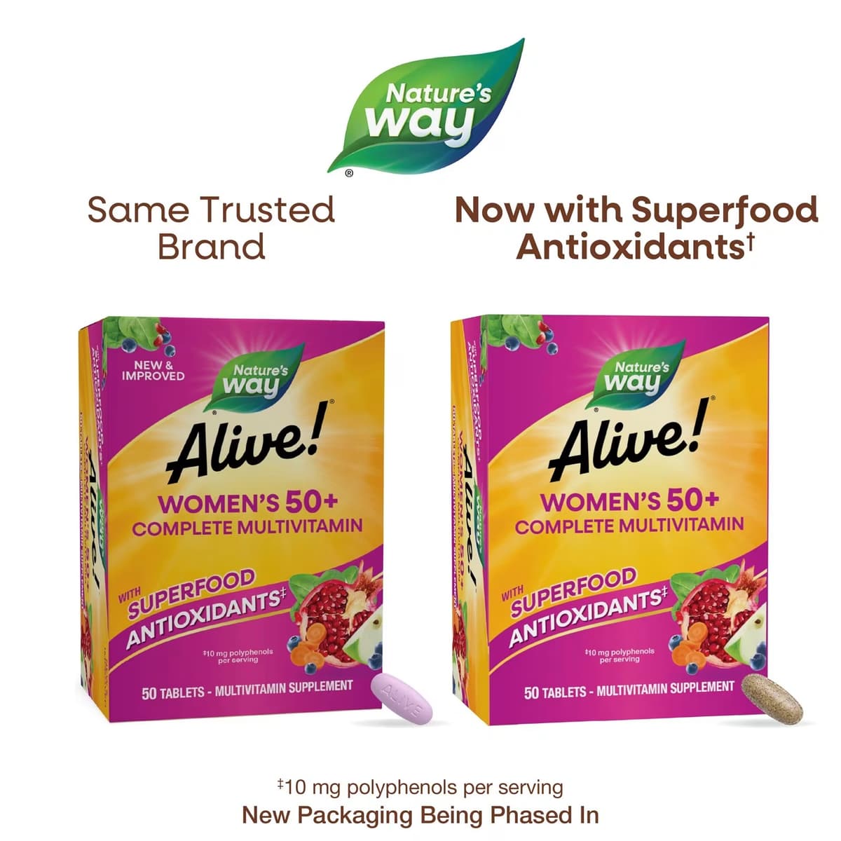Nature's Way - Alive! Kvinders 50+ Kompleks Multivitamin