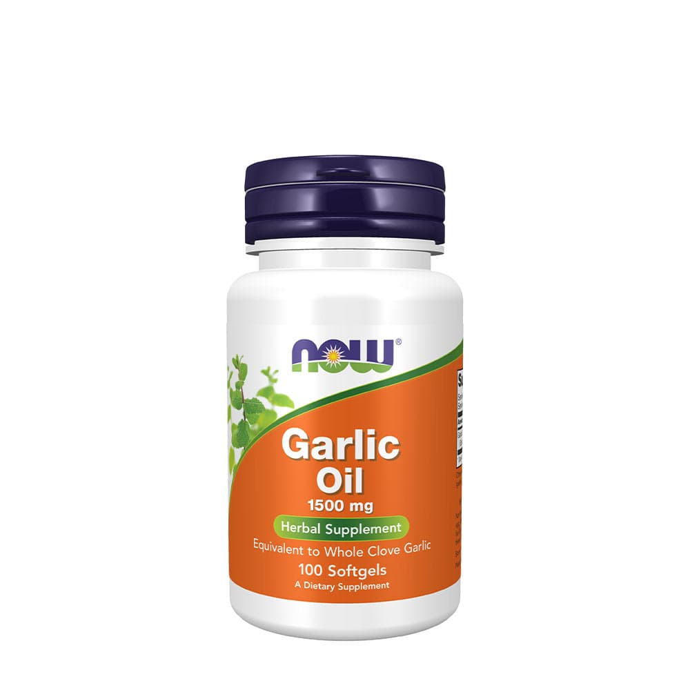 NOW Foods - Garlic Oil, 1500mg - 100 Sgels – NOW Foods förpackning