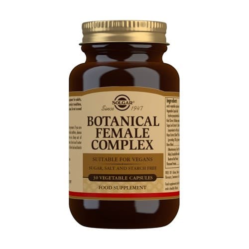 Solgar - Botanical Female Complex - 30 Vegetable Capsules – Solgar förpackning