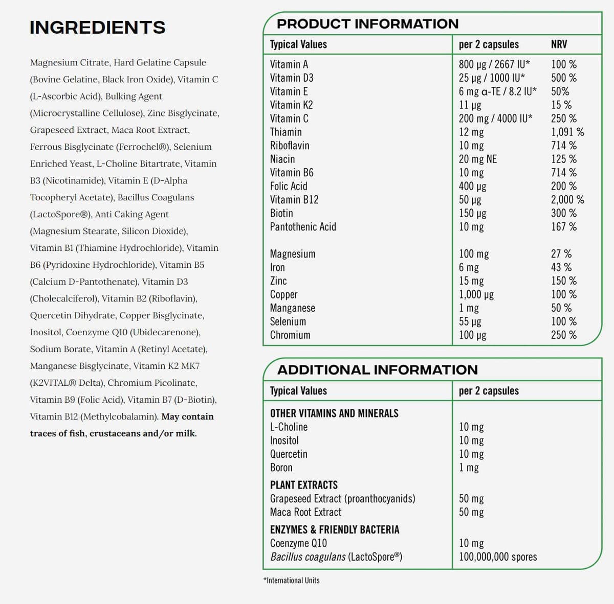 Reflex Nutrition - Nexgen Multivitamin - 60 Caps (KORT DATUM 2026-11-30)