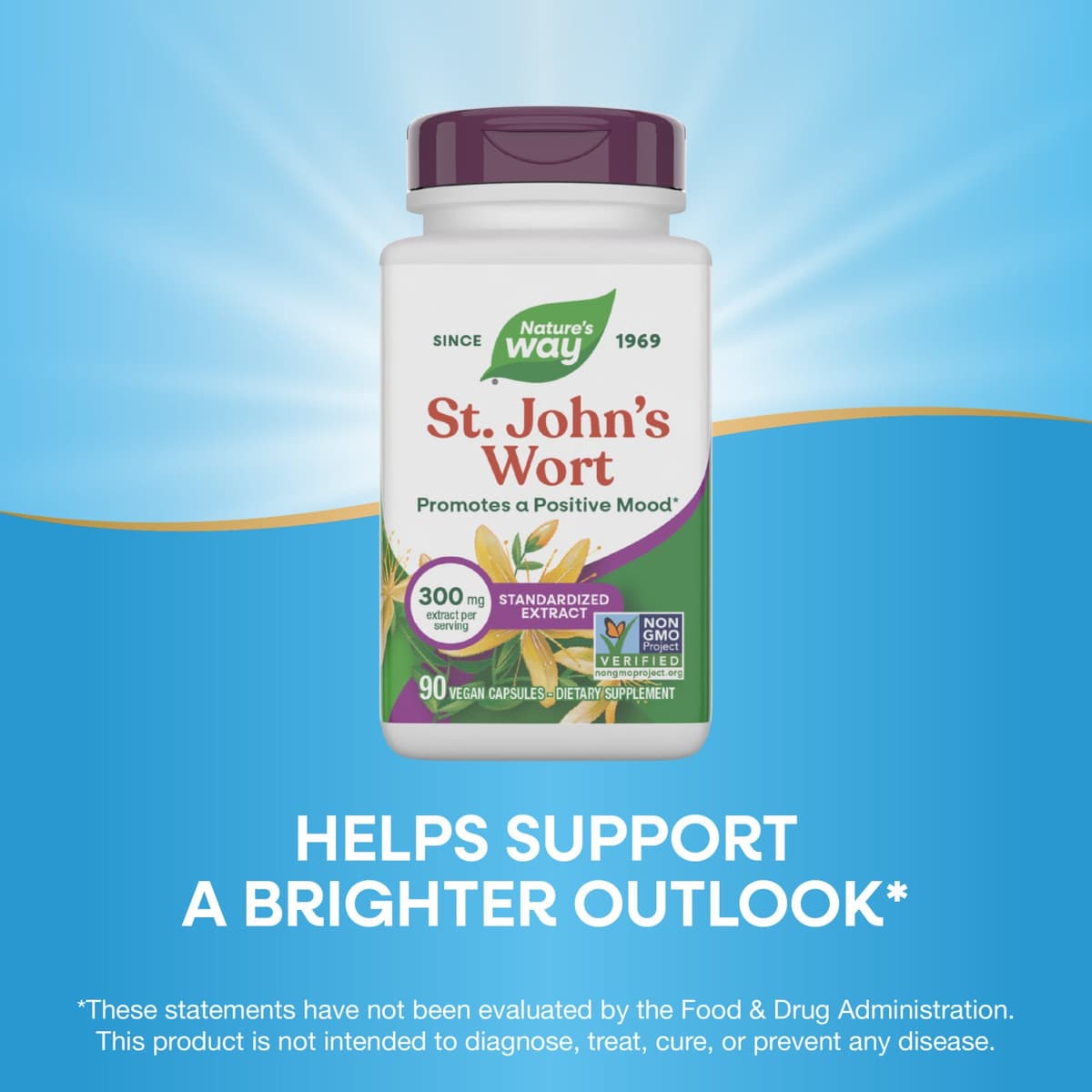 Nature'S Way - St. John'S Wort Premium Extract - 90 Caps