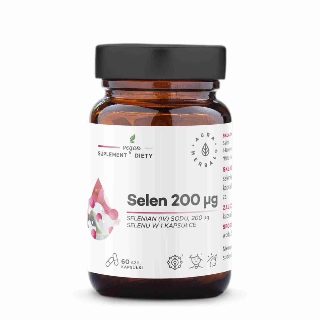 Aura Herbals - Selenium 200Μg - 60 Caps – Aura Herbals förpackning